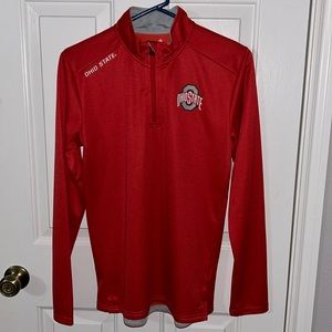 Ohio State youth long sleeve shirt in red